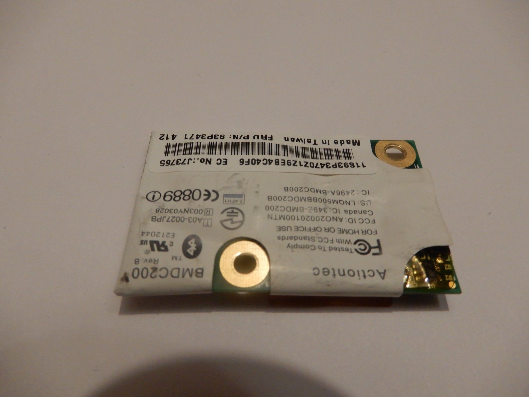 Laufwerke & Adapter: WLAN Karte Intel Antel MC-100 BMDC200 BDMDC2000B – Gebraucht aus Worben von MaKo3252 2