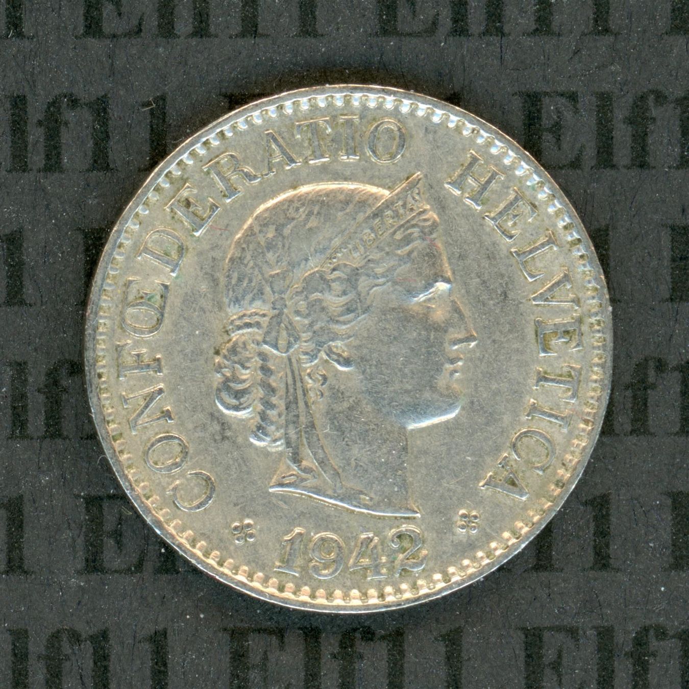 Tutti le monete: CHF___0.10 1942 -vz 10 Rappen – Usato da Widnau venduto da Elf11