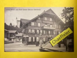 1921 Hotel Rössli und Post Gstaad ( Berner Oberland )