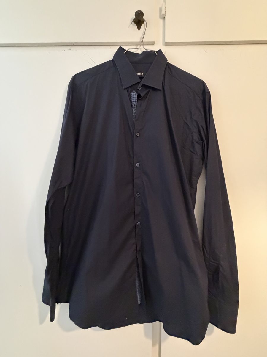 Karl Lagerfeld Camicie: Camicia Karl Lagerfeld uomo taglia 40 blu – Usato da Lugano venduto da can_xdd8 4