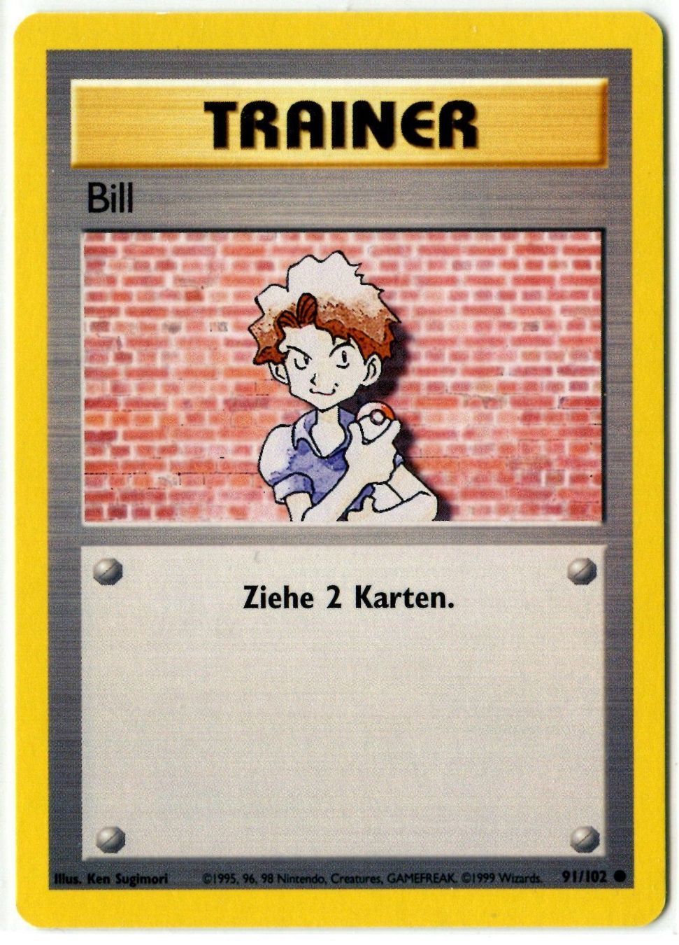 Pokémon Carte collezionabili: Bill Basis Set 91/102 Deutsch – Nuovo (secondo la descrizione) da Dornach venduto da Deco89