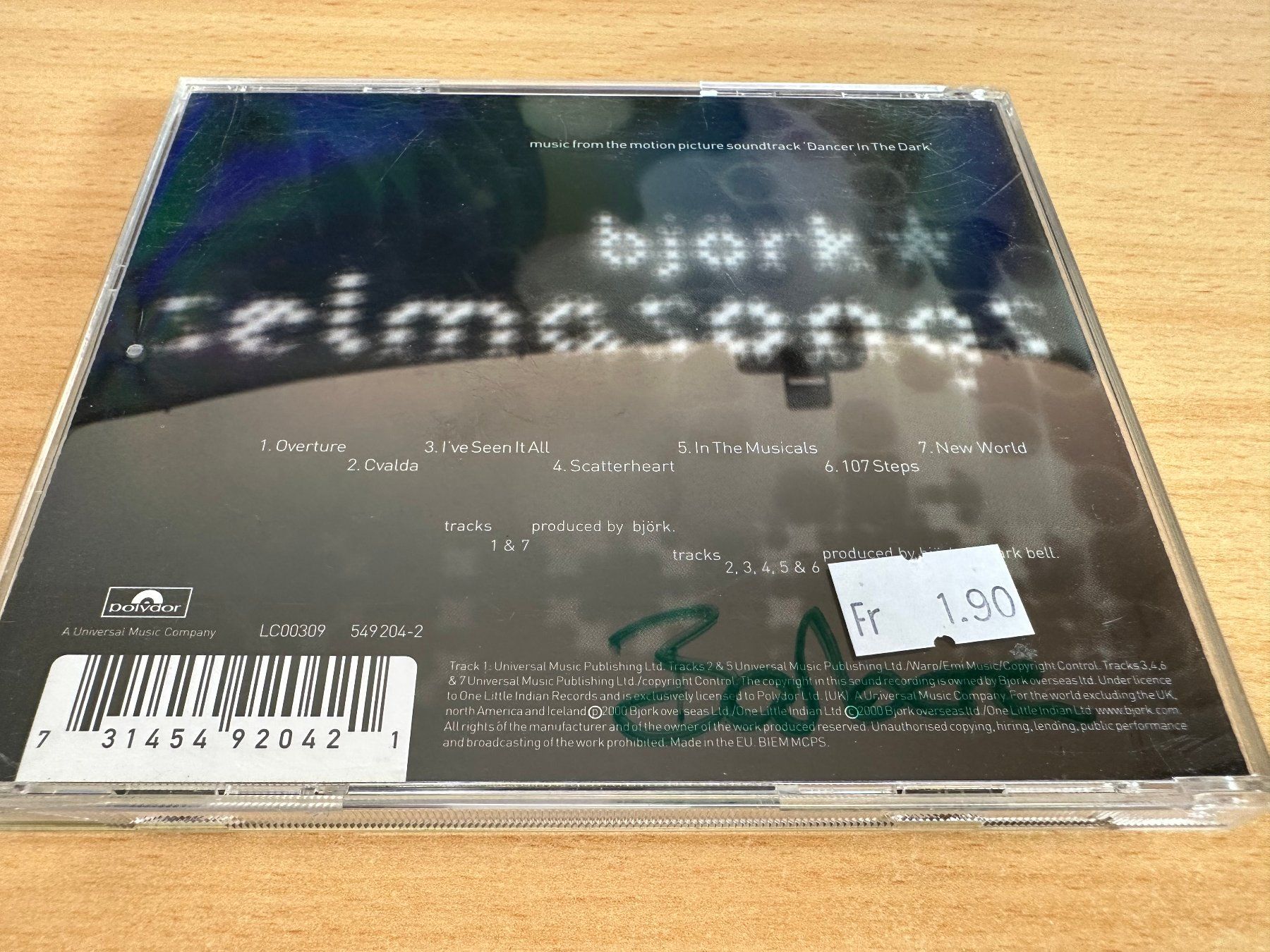 CDs: Björk – Selmasongs – Gebraucht aus Rikon im Tösstal von Alpenmutz 1