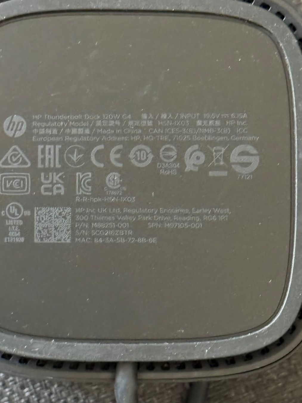 Hewlett Packard Docking station: HP Thunderbolt Dock 120W G4 - HSN-IX03  – Usato da Olten venduto da HoYa01 2