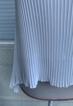 Superbe débardeur chic JOL polyester plissé made Italy t.S-M
