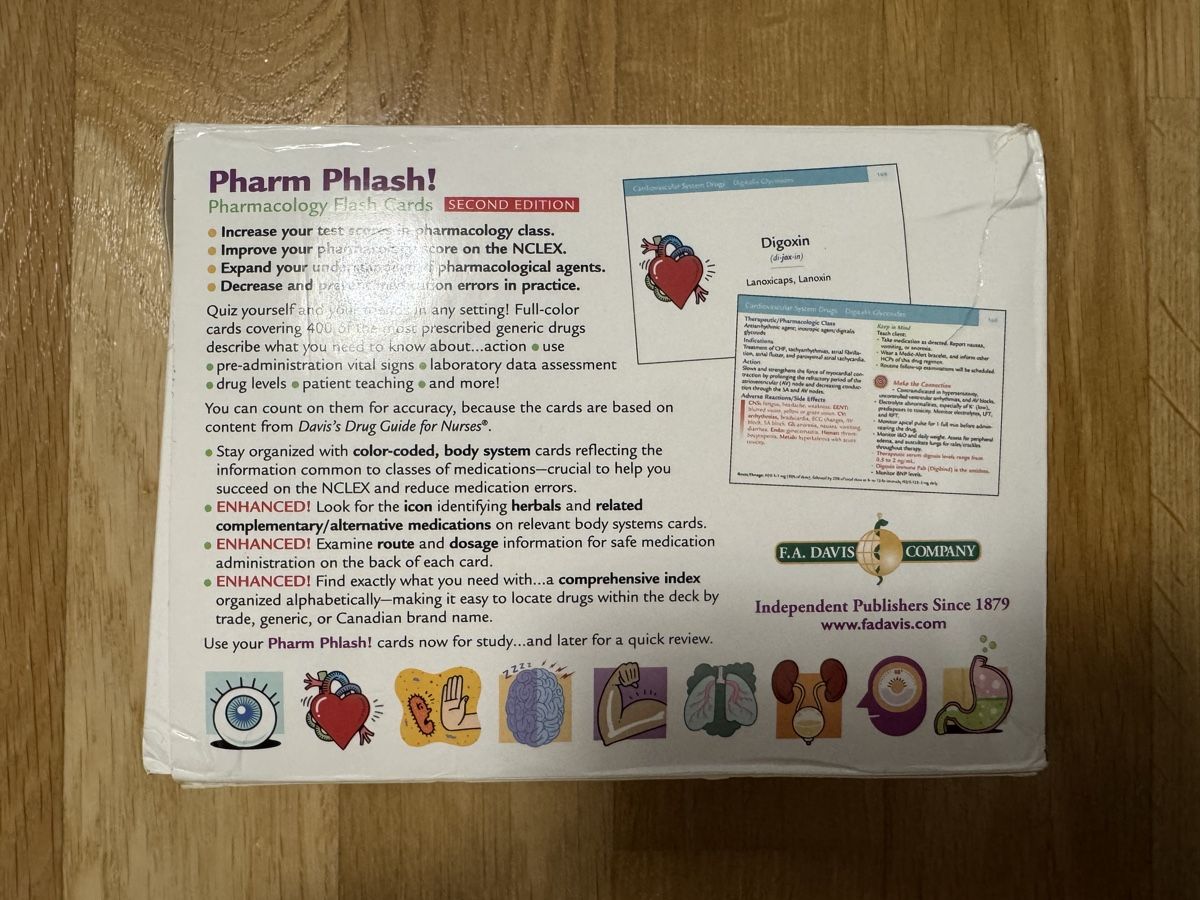 Sonstiger Schulbedarf: Pharm Phlash Pharmacology Flash Cards Second Edition – Gebraucht aus Aarau Rohr von mic_d6nr 1