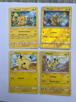 4x Pokemon pikachu Karten