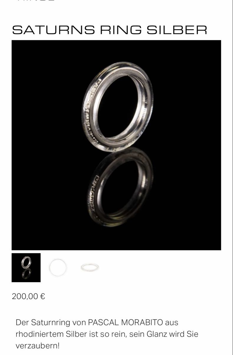 Bagues: Pascqual Morebito:   Saturns Ring Bronze P.Morabito & Silver – Neuf (Voir description) à Zollikon par houseofsamar