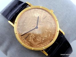 CORUM 18K " 22K COIN TWENTY DOLLARS MÜNZEN" 35MM HERRENUHR