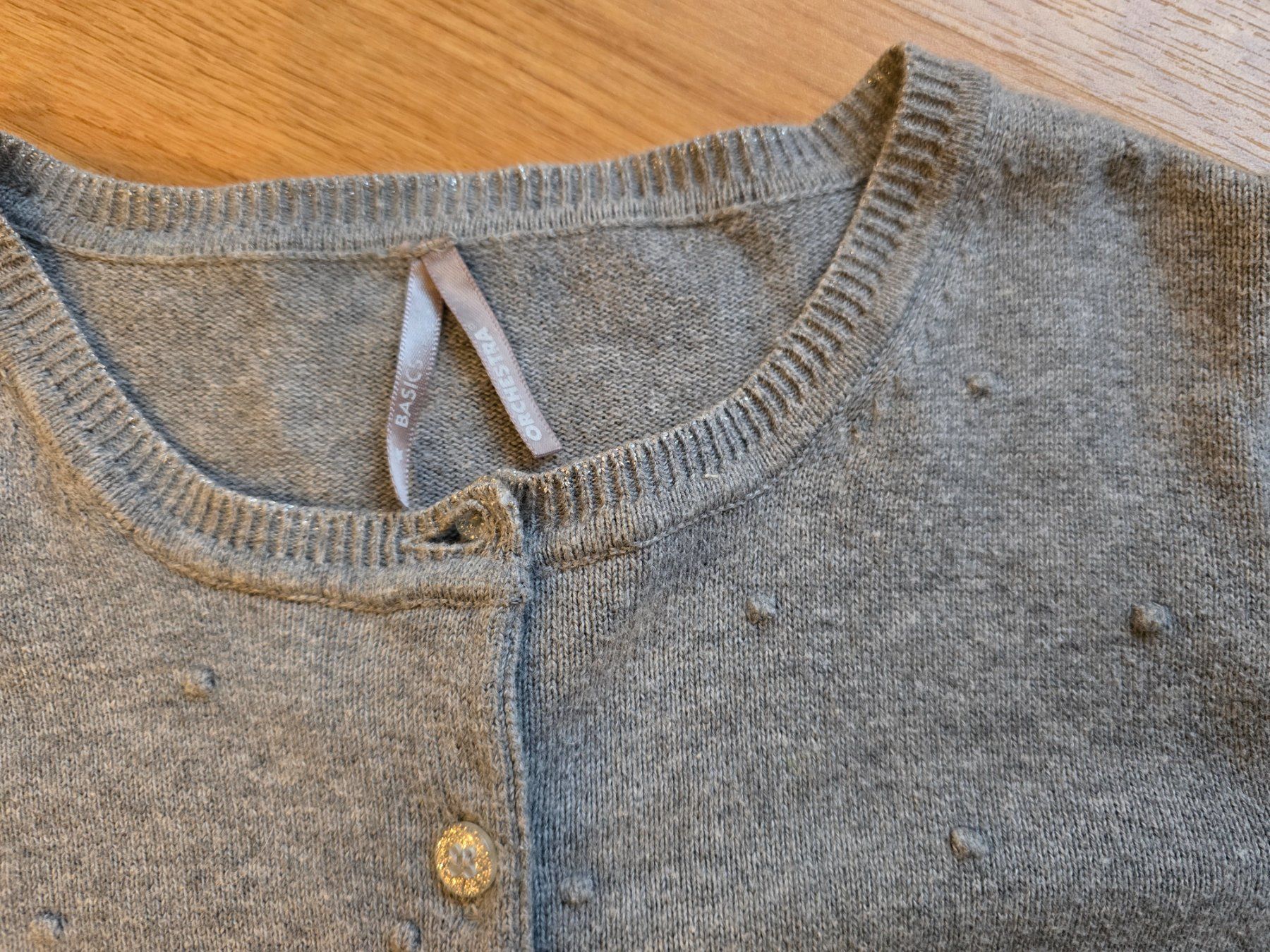 Jacken & Mäntel: Strickjacke grau Grösse 128 cm – Gebraucht aus Büttikon AG von Amineah 1