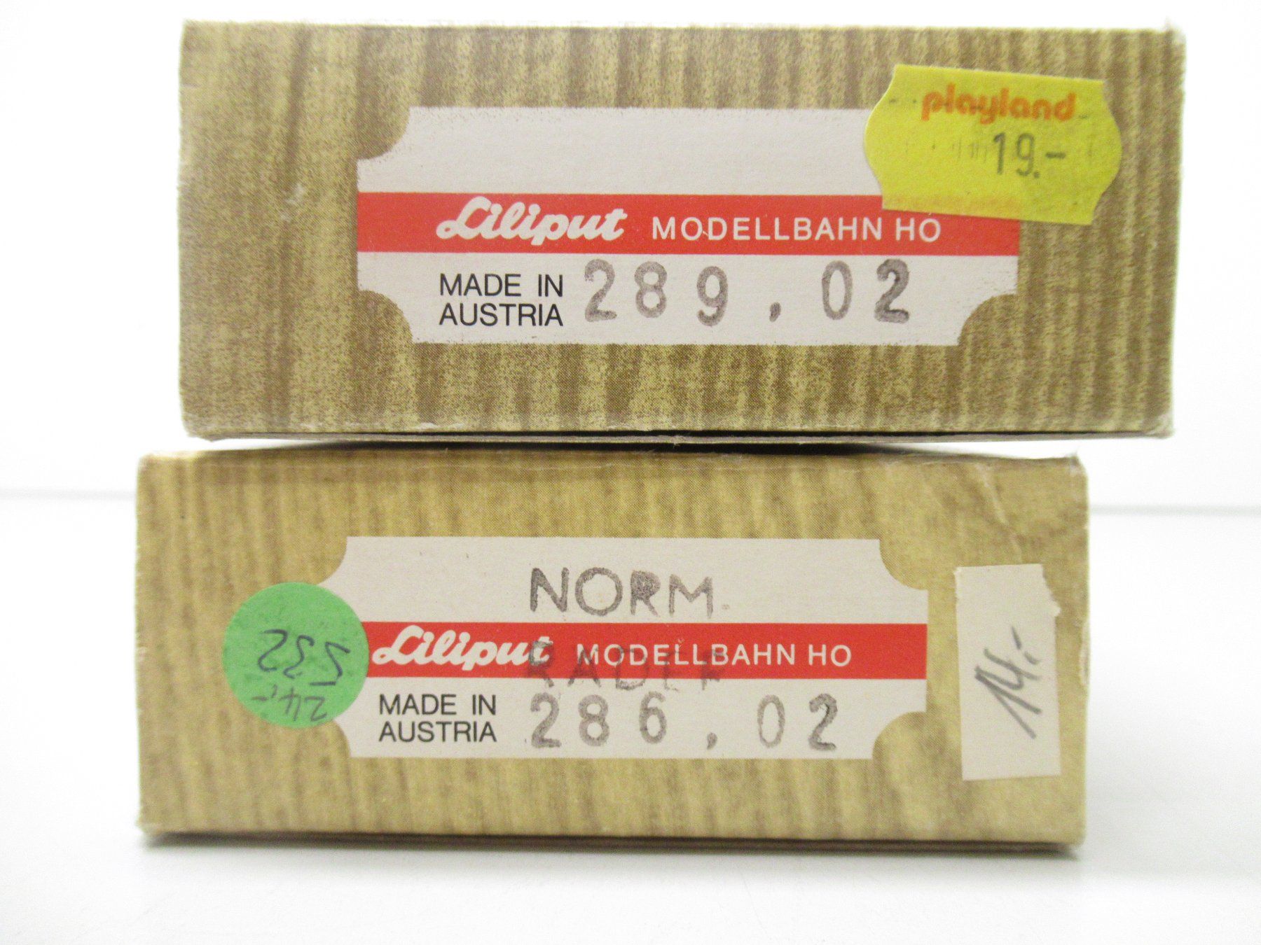 Liliput Modelleisenbahnen: Liliput 286.02+289.02 3.Klasse+Packwagen DR Gleichstrom H0 – Gebraucht aus Basel von mhmarken 6