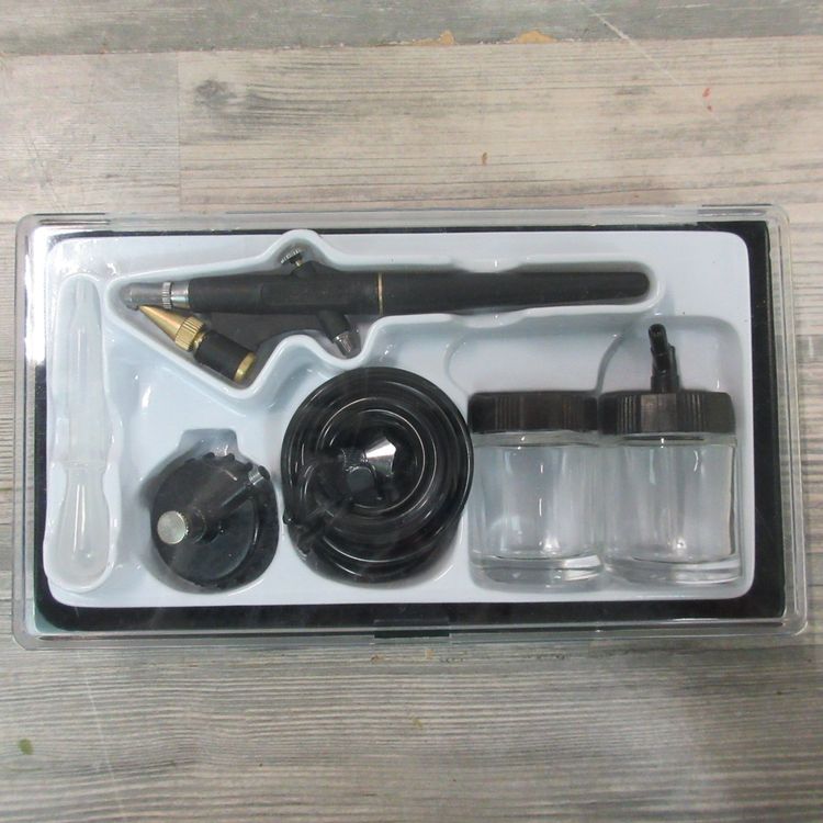 Dual Action Airbrush-set met lakpistool, luchtcompressor en reinigingsset voor make-up, manicure, tatoeage, schilderdesign, kunsthandwerk, levensmiddeldecoratie, modieus design