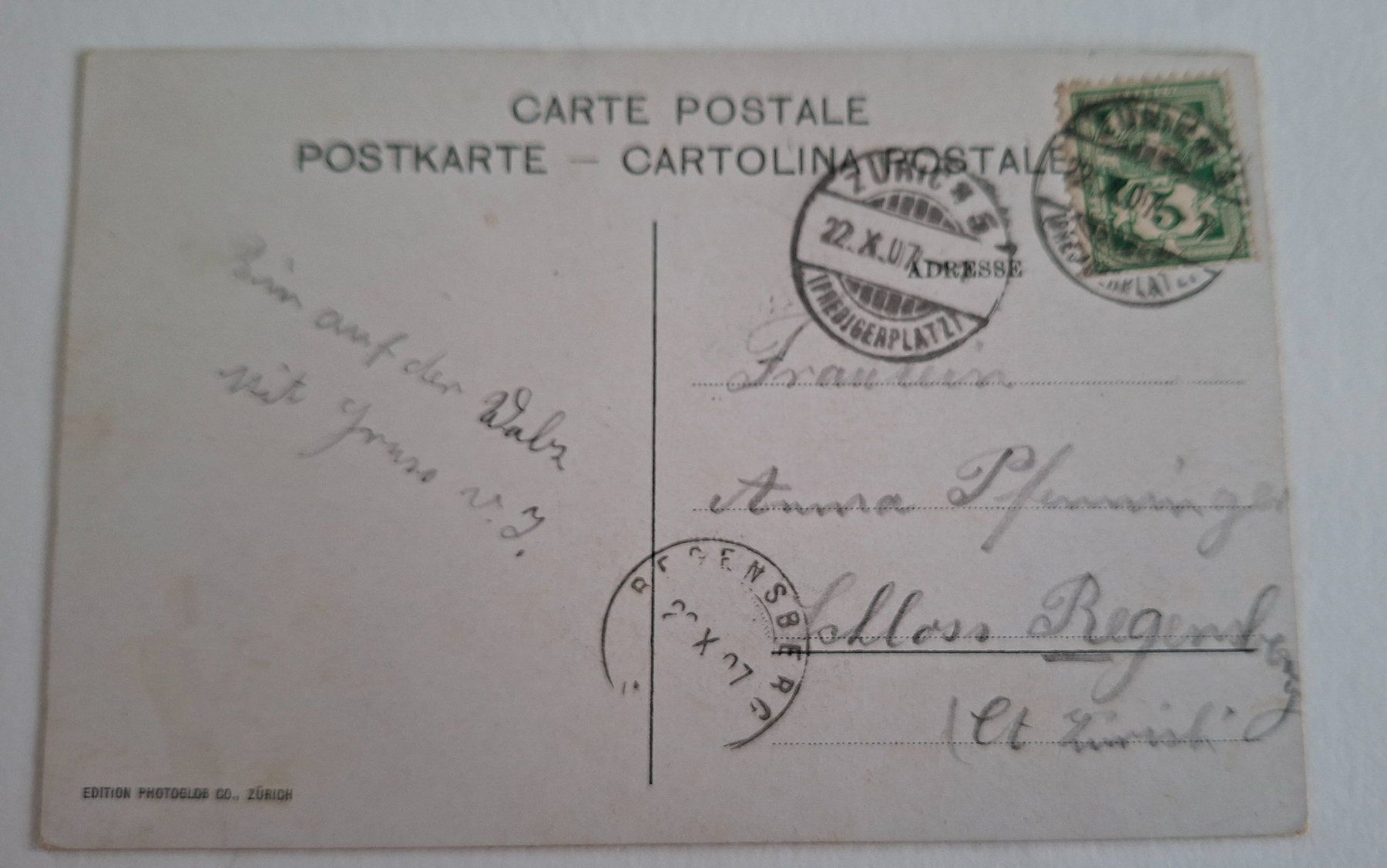 Cartoline postali: Alte Ansichtskarte Zürich Limmatquai und Polytechnikum Top – Usato da Opfikon venduto da Diversamente 1