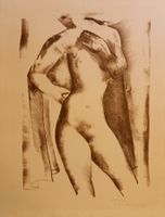 Rodolphe Th.BOSSHARD (1889-1960) belle litho femme nue
