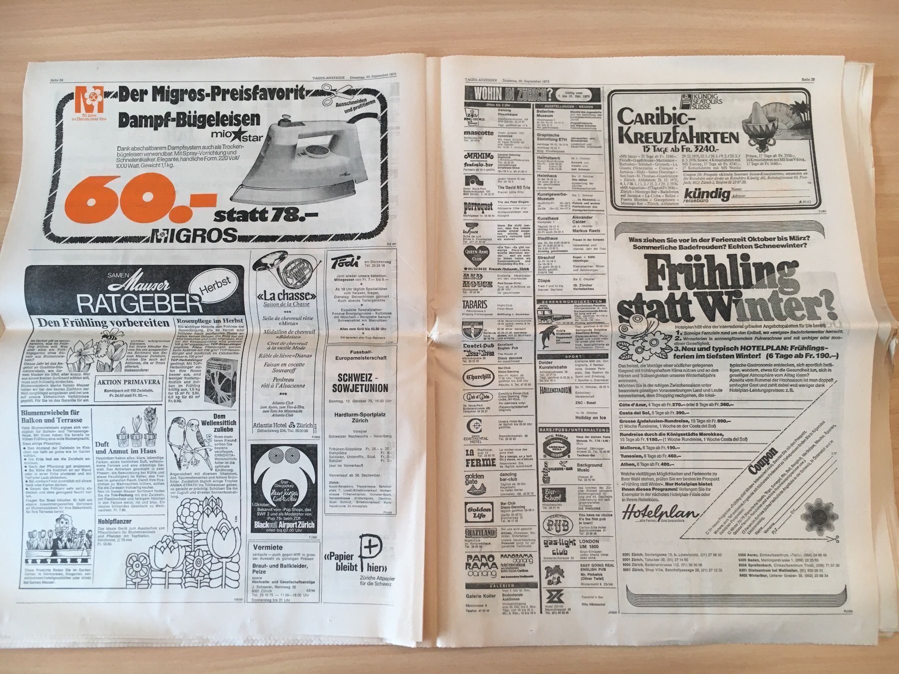 Zeitschriften & Magazine: Tagesanzeiger vom 30. September 1975 – Gebraucht aus Luzern von Jiggy_8898 6