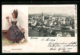 Passepartout-Lithographie Herisau, Ortsa