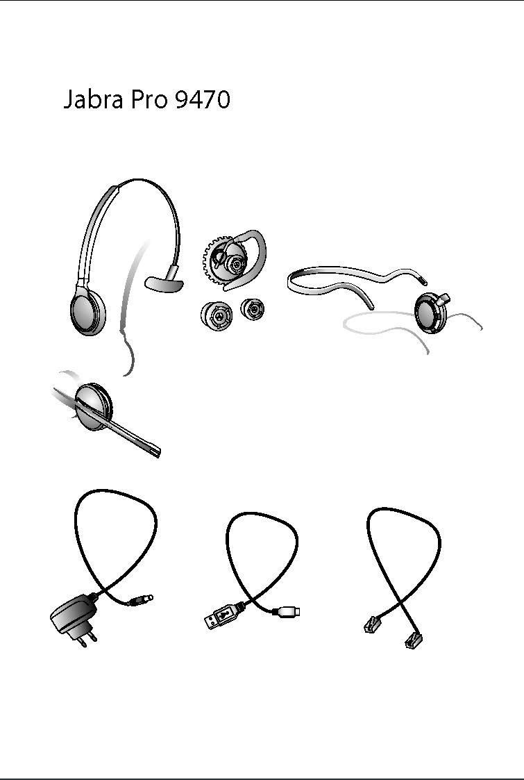 Jabra Cuffie: Jabra PRO 9470 "Einzelteile ohne Basisstation" – Usato da Richterswil venduto da Aep 1