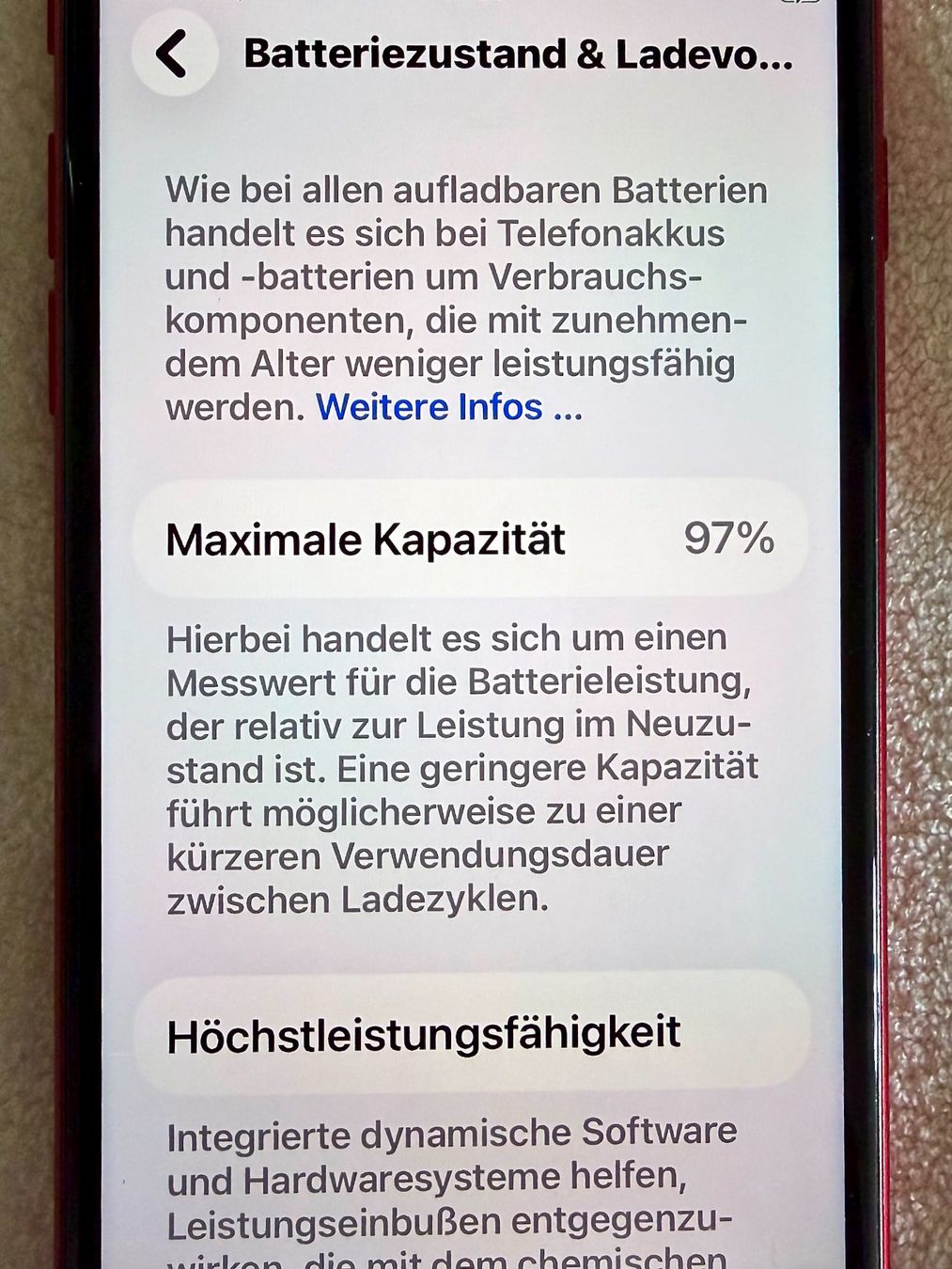 Apple Telefoni cellulari / Smartphones: Iphone SE 3Gen. rot 64 GB – Usato da Wädenswil venduto da ulimod 4