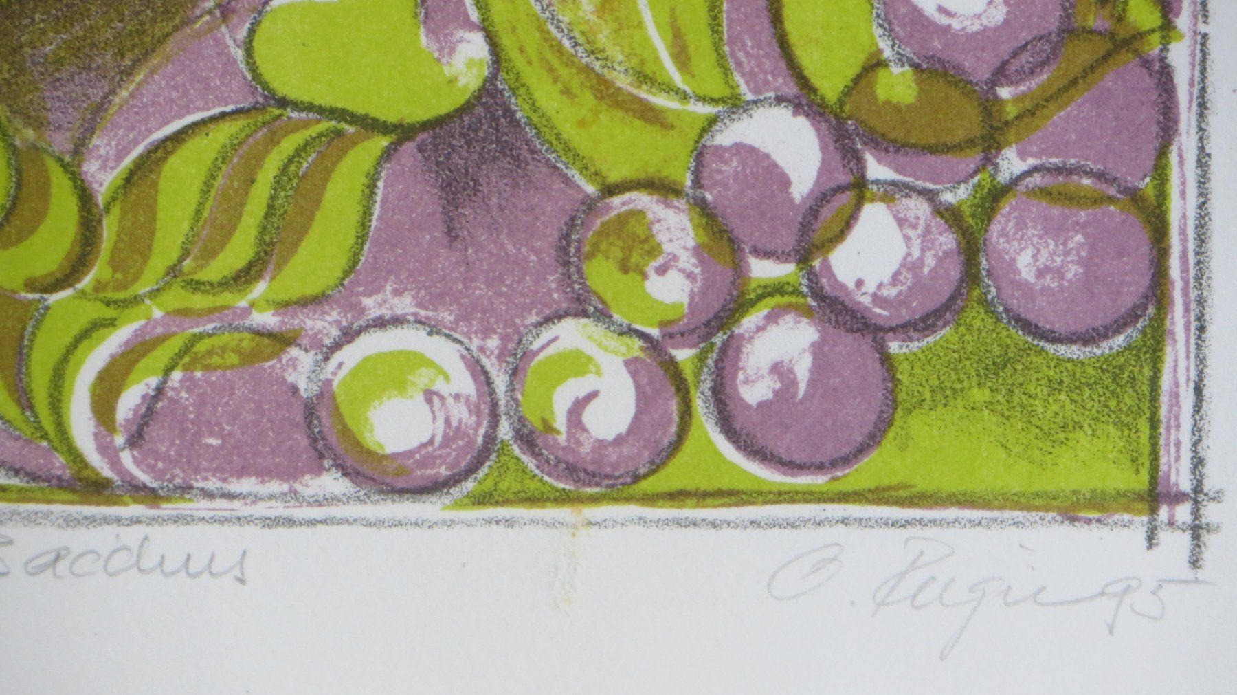 Grafica & Litografie: Originallitho Kleinauflage 5/20: "Bacchus" signiert, gerahmt – Usato da Allschwil venduto da marketingprojects 3