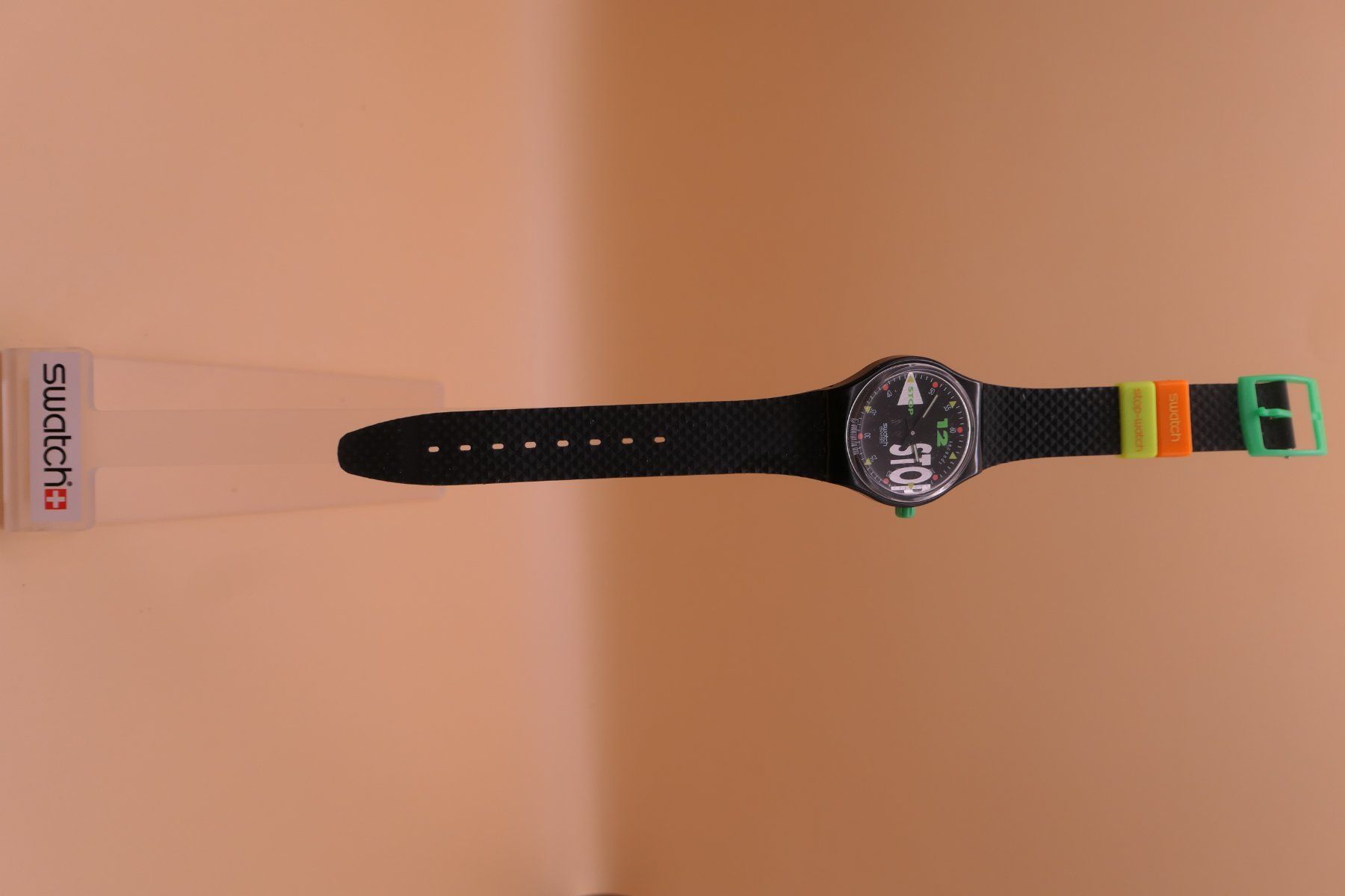 Swatch Orologi: Swatch Stop "NIGHTSHIFT" SSB101, neue Batterie – Usato da Thun venduto da CHRONOTIKA 3