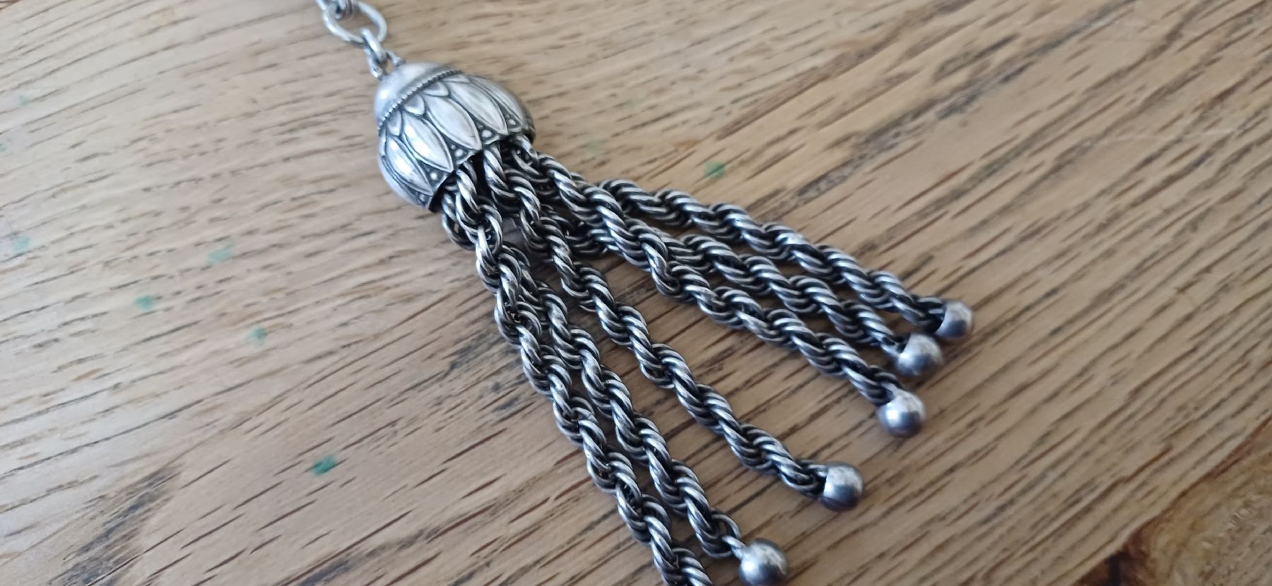 Catenine: Schöne Silber Kette mit Amethyst – Usato da Flawil venduto da Naphtali 5