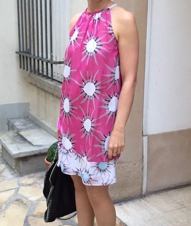 Diane von Furstenberg Kleider: Sommerkleid Pink Neckholder DVF Gr. 2 – Gebraucht aus Bonstetten von Audreystyle