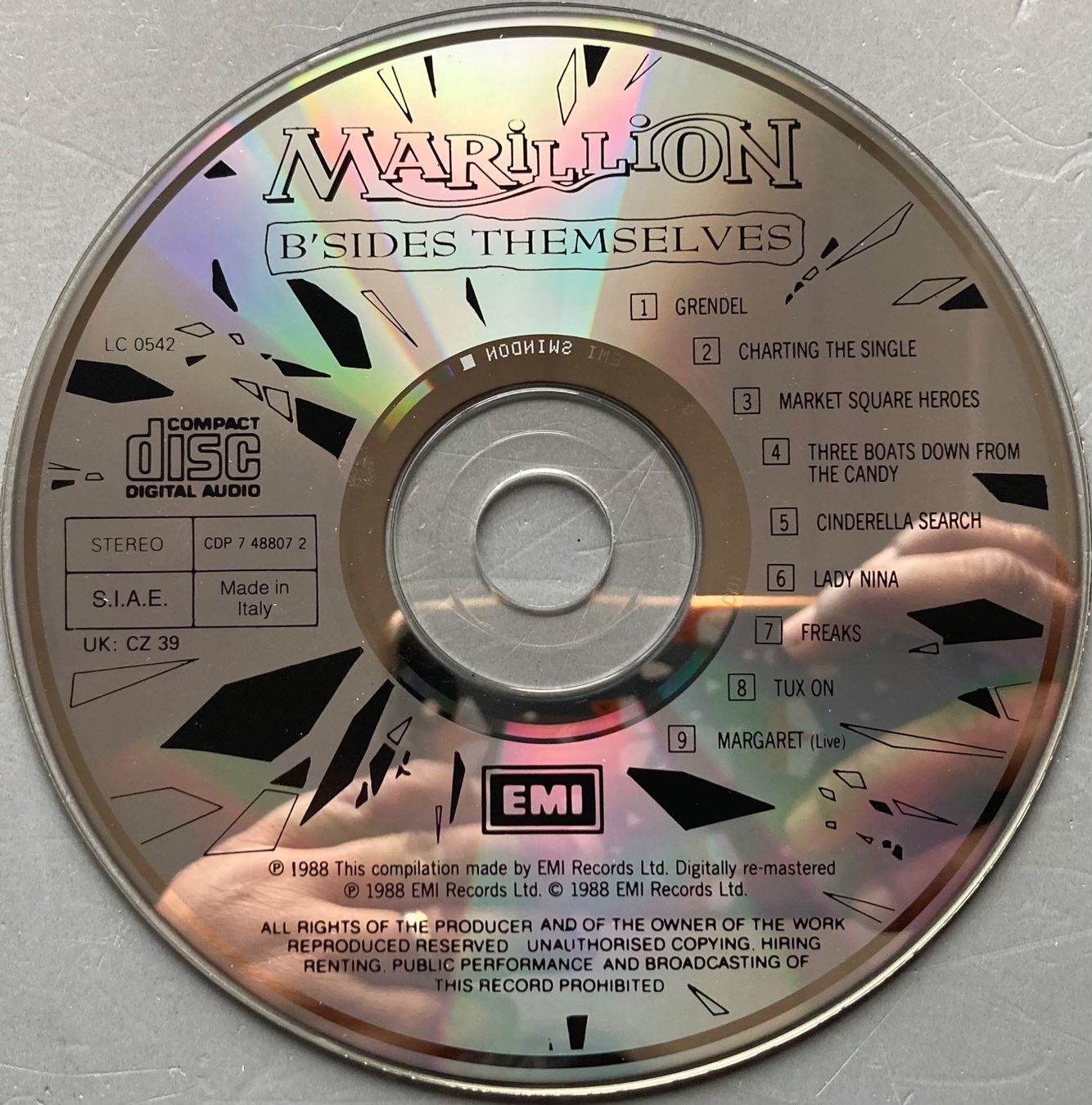CD: MARILION - B'SIDES THEMSELVES – Usato da Poliez-Pittet venduto da Newtown-Records 2