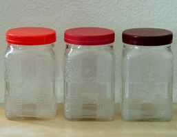 3 grands bocaux vintages en verre, St Prex, années 1970