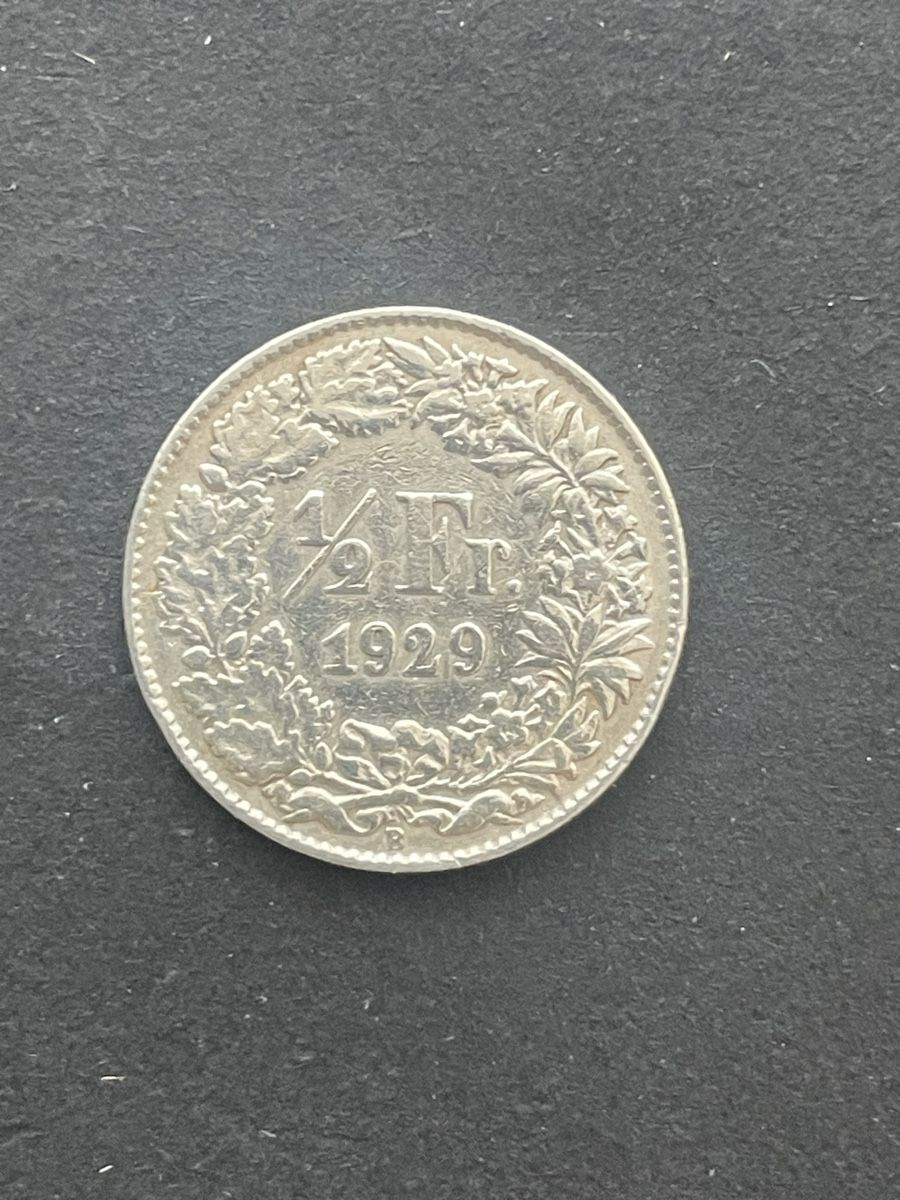 Alle Münzen: -.50 Silber CH Jahr 1929 – Gebraucht aus Meierskappel von Hala03