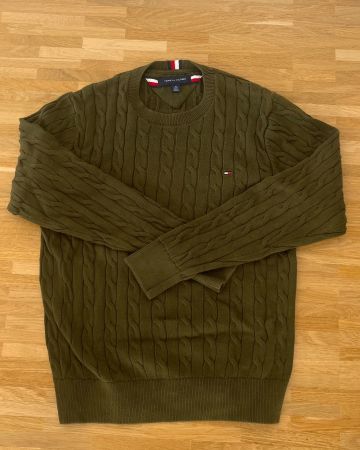 Tommy Hilfiger Pullover Strickpullover Khaki Gr. XS