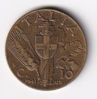Italien 10 cent. 1941vorz