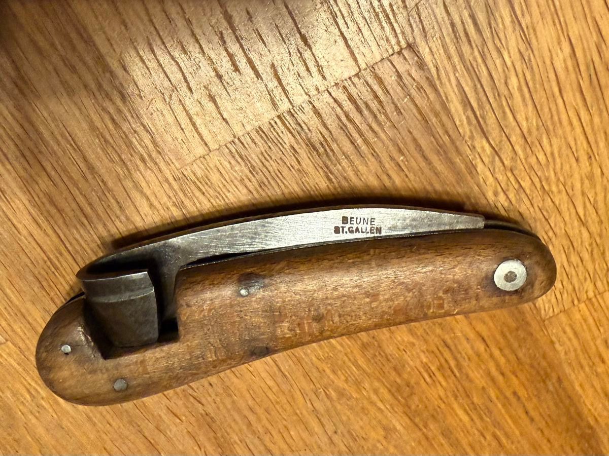Coltelli tascabile: Taschenmesser B. BEUNE St. Gallen Klappmesser – Usato da Goldach venduto da Donpancho