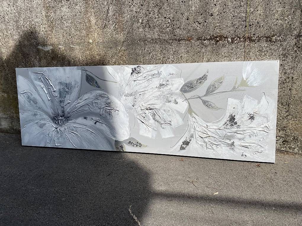 Tableaux: Wandgemälde grau/Silber – D'occasion à Grüsch par huber026 1