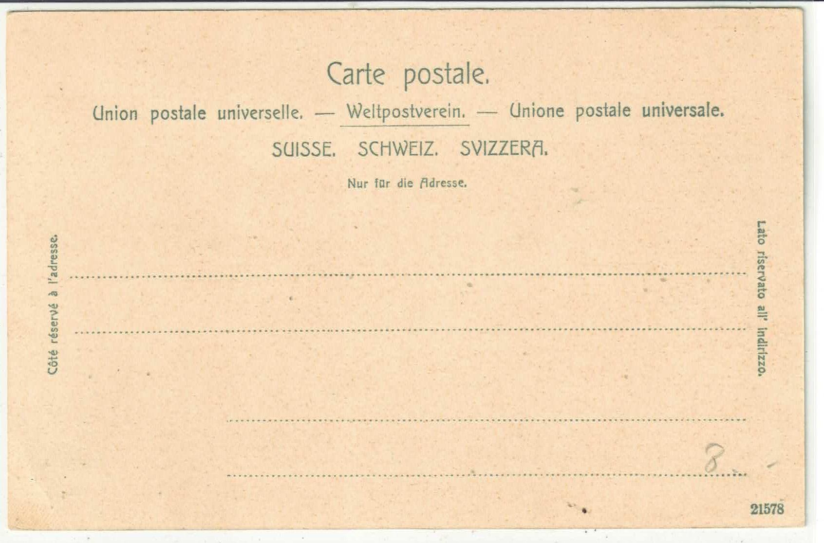 Ansichtskarten: Souvenir de Moudon - animee - Litho – Gebraucht aus Ettingen von Kartenplanet 1