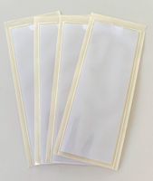 4 x DUFCO Sichtfenster Aufklebe-Etiketten - 54 x 148 mm