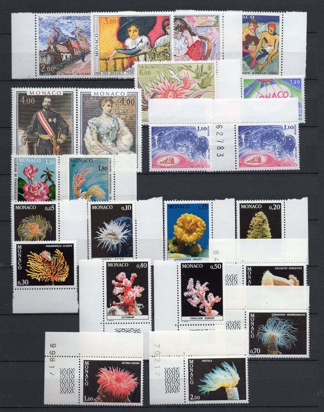 Alle Briefmarken: R6247  /  MONACO 1980 année complète neuve XX – Neu (gemäss Beschreibung) aus Ste-Croix von MONT-TAGNAC 1