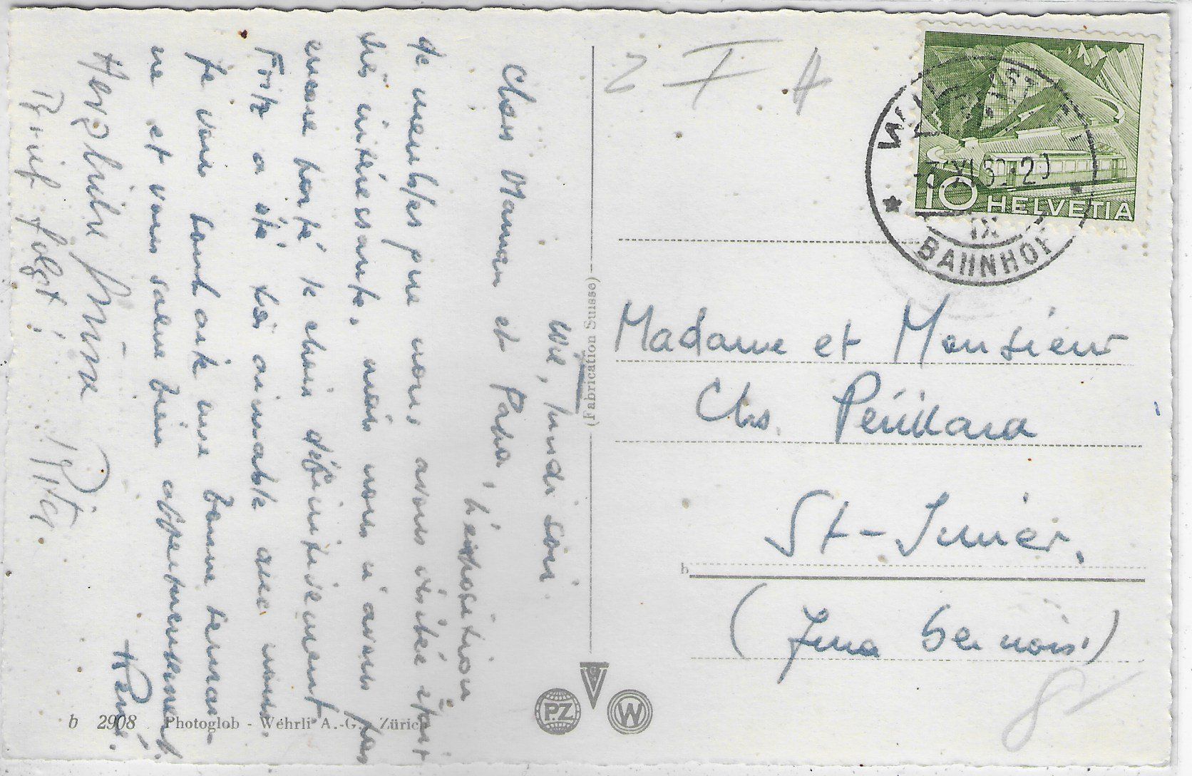Cartes postales: Wil SG mit Säntis – D'occasion à Ettingen par Kartenplanet 1