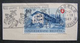 PP 1949 30 Rappen Briefstück