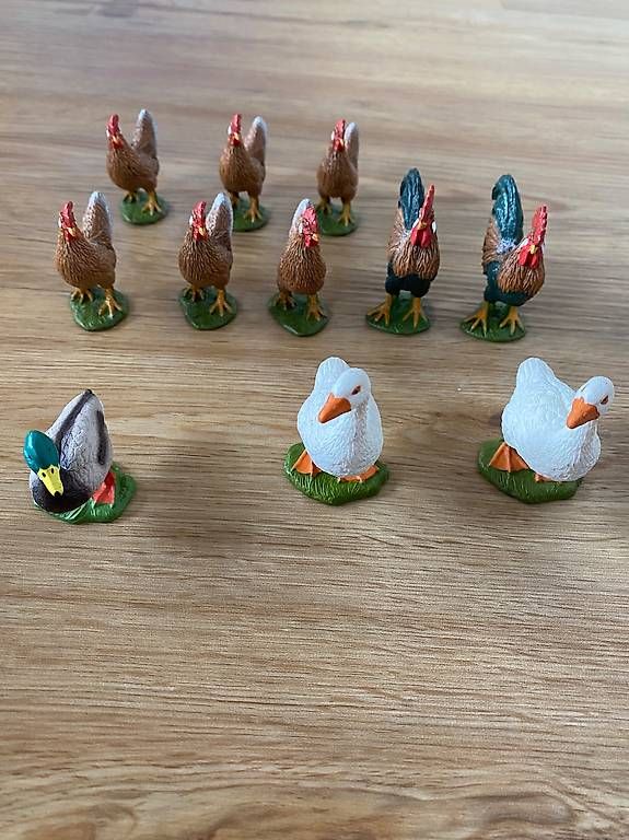 Statuette: SCHLEICH Huhn, Hahn, Gans, Ente – Usato da Schmerikon venduto da sab_6ppz