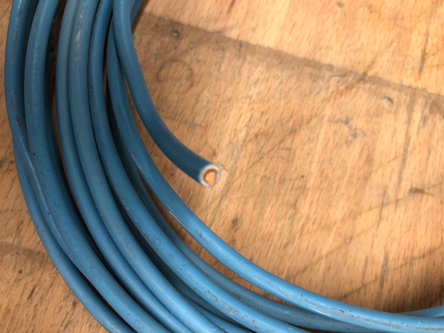 Kabel: 6mm2 Draht 1Leiter blau 4.5m – Neu und originalverpackt aus Dottikon von FaszinationEisenbahn 1