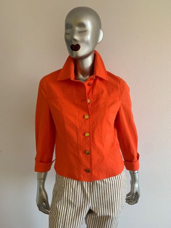 AKRIS: Neuer Blazer in strahlendem orange, 38, NP $1390.00