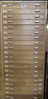 Schubladenschrank Holz mit 20 Schubladen 