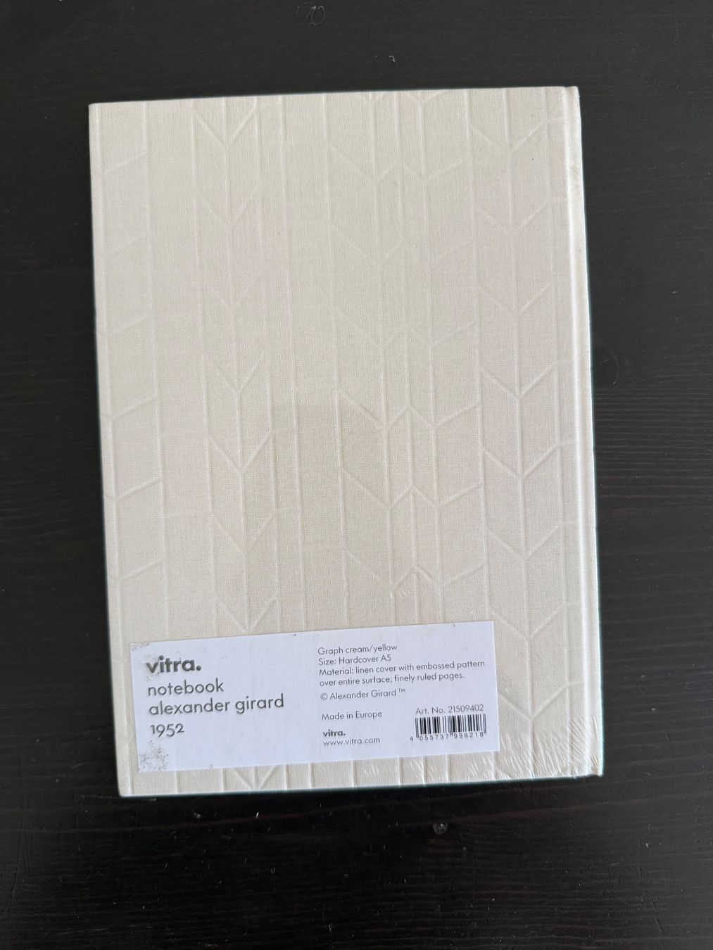 Libri: Vitra Alexander Girard Notebook A5 neu – Nuovo e nell'imballaggio originale da Zürich venduto da dekolager 2