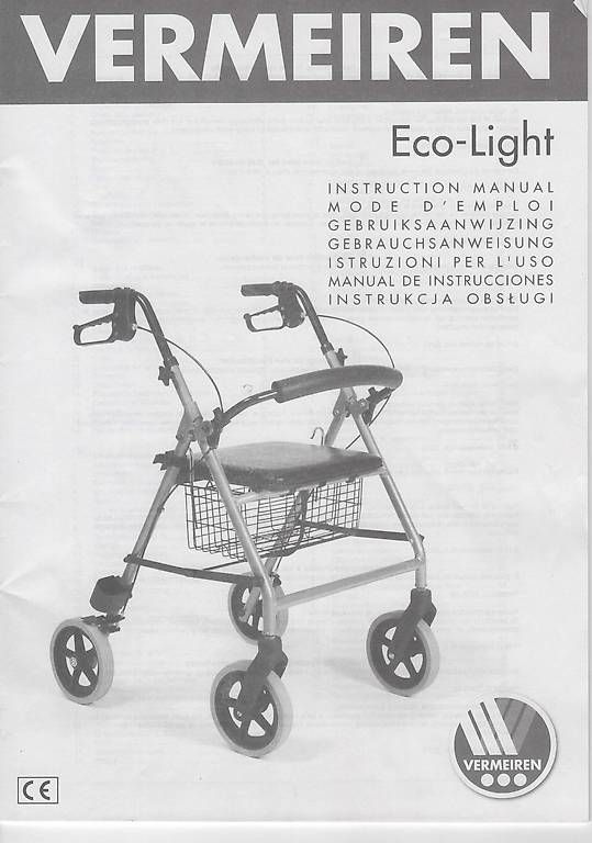 Gehhilfen: Rollator Vermeiren Eco-Light – Gebraucht aus Leuggern von Maceio100