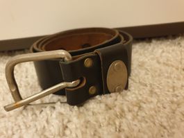 Ceinture cuir 3,5x95cm, marron