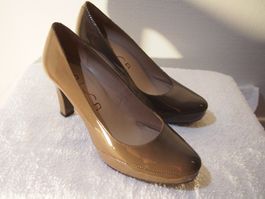 Pumps Lackleder in Nude