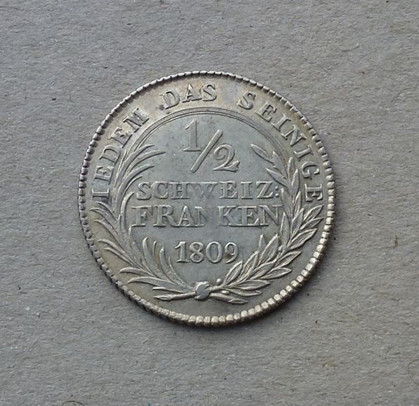 Toutes les monnaies: Appenzell ++ 1/2 Franken 1809 – D'occasion à Walkringen par Casablanca777 1