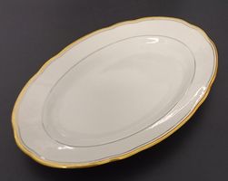 *OVALE SCHALE* MIT GOLDRAND/28 X 18.5/H 3.2CM/TIPTOP