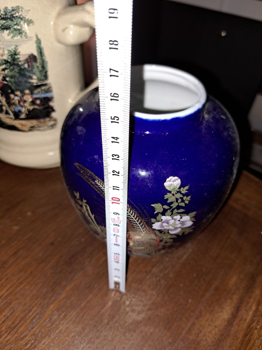 Vasen & Gefässe: Blaue Vintage Vase,  – Gebraucht aus Kölliken von Upcycling-by-Mc-TAM 3