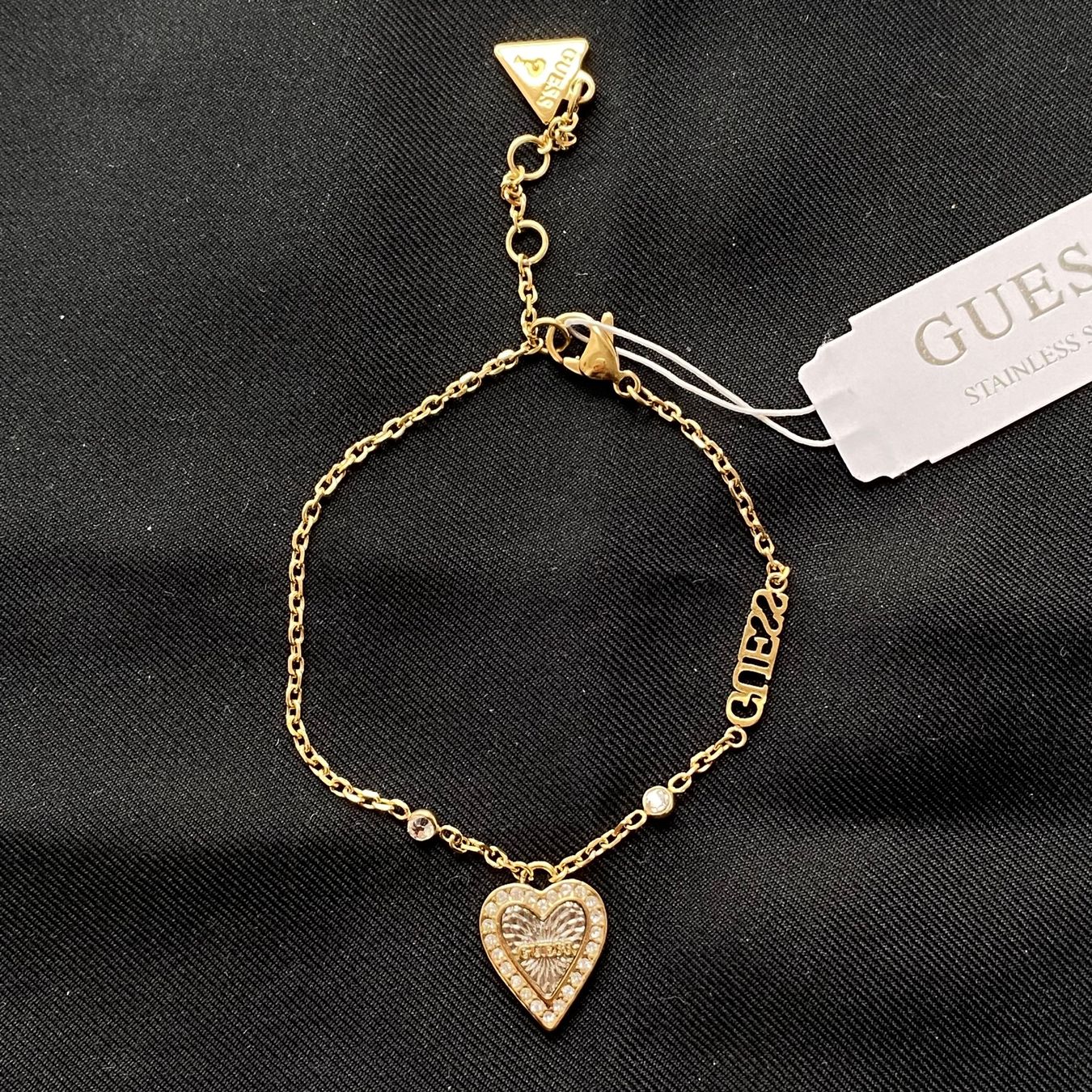 Guess Bracciali & Braccialetti: Guess Goldene Herz Armkette – Nuovo e nell'imballaggio originale da Givisiez venduto da dor_xb9k