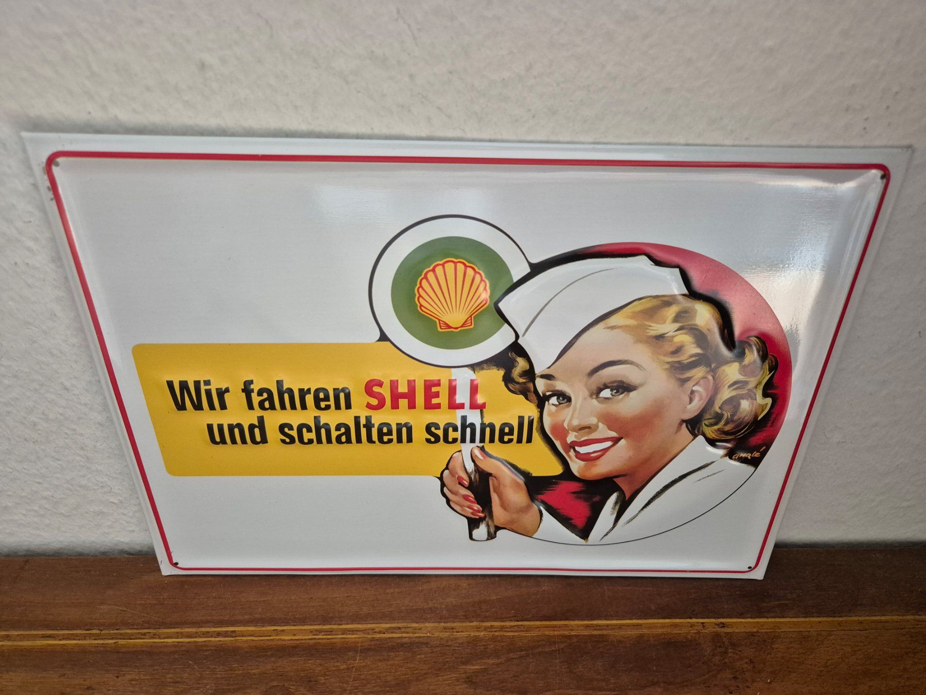 Shell Insegne: Blechschild Shell Tankstelle Tanksäule Limitiert 2001 Blech – Usato da Neuhausen venduto da rraayy 3